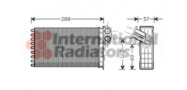 Imagine Schimbator caldura, incalzire habitaclu VAN WEZEL 40006226