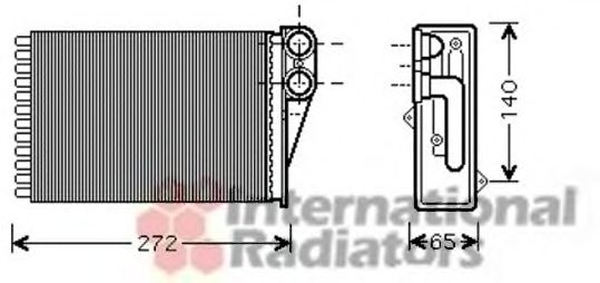 Imagine Schimbator caldura, incalzire habitaclu VAN WEZEL 40006292