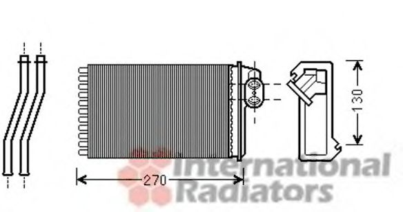 Imagine Schimbator caldura, incalzire habitaclu VAN WEZEL 40006340