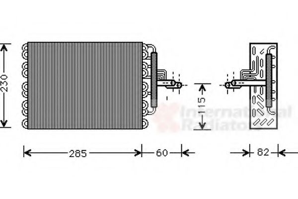 Imagine evaporator,aer conditionat VAN WEZEL 4000V002