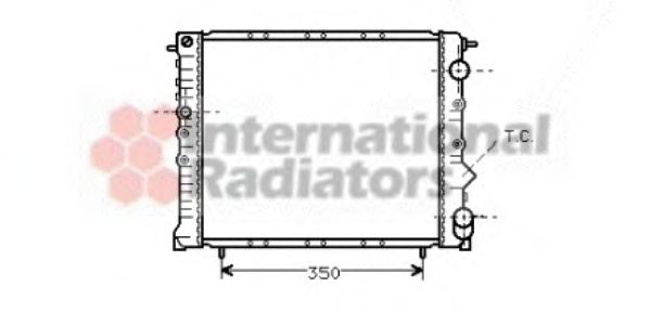 Imagine Radiator, racire motor VAN WEZEL 43002005