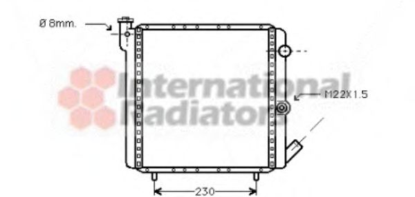 Imagine Radiator, racire motor VAN WEZEL 43002016