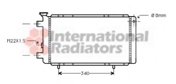 Imagine Radiator, racire motor VAN WEZEL 43002022