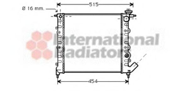 Imagine Radiator, racire motor VAN WEZEL 43002041