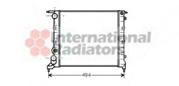 Imagine Radiator, racire motor VAN WEZEL 43002042