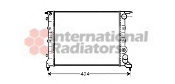 Imagine Radiator, racire motor VAN WEZEL 43002043