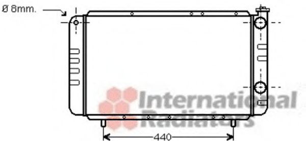 Imagine Radiator, racire motor VAN WEZEL 43002058