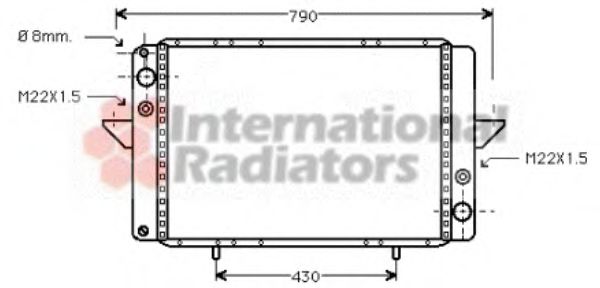 Imagine Radiator, racire motor VAN WEZEL 43002060