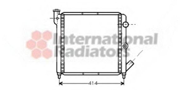 Imagine Radiator, racire motor VAN WEZEL 43002063