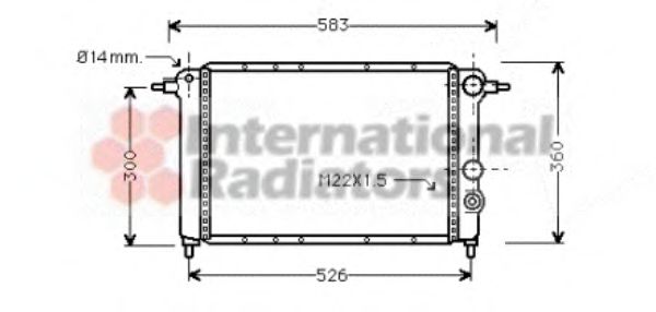 Imagine Radiator, racire motor VAN WEZEL 43002065