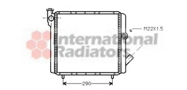 Imagine Radiator, racire motor VAN WEZEL 43002070