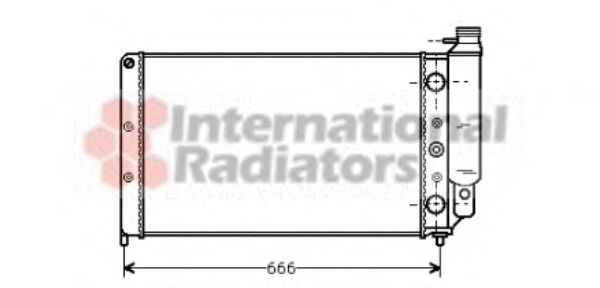 Imagine Radiator, racire motor VAN WEZEL 43002077