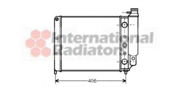 Imagine Radiator, racire motor VAN WEZEL 43002078