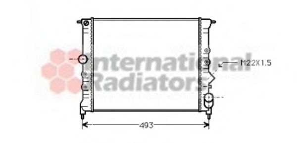 Imagine Radiator, racire motor VAN WEZEL 43002119