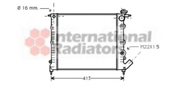 Imagine Radiator, racire motor VAN WEZEL 43002120