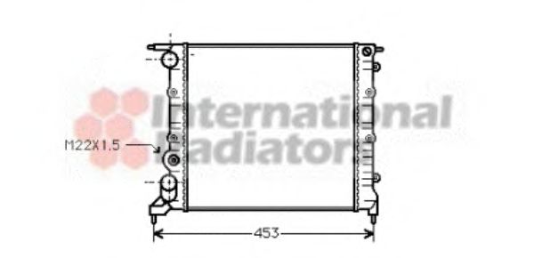 Imagine Radiator, racire motor VAN WEZEL 43002121