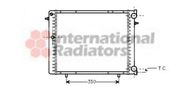 Imagine Radiator, racire motor VAN WEZEL 43002125