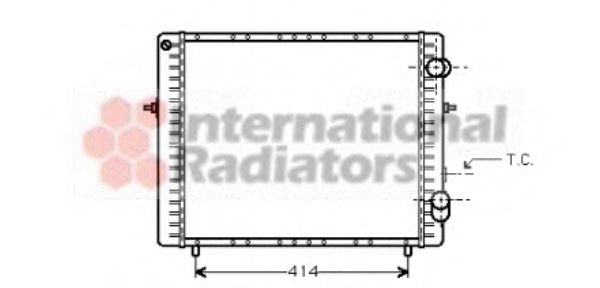 Imagine Radiator, racire motor VAN WEZEL 43002128