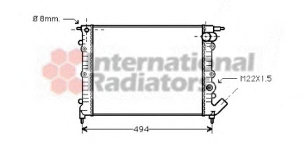 Imagine Radiator, racire motor VAN WEZEL 43002132