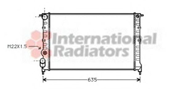 Imagine Radiator, racire motor VAN WEZEL 43002149