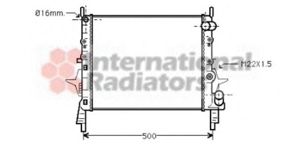 Imagine Radiator, racire motor VAN WEZEL 43002158