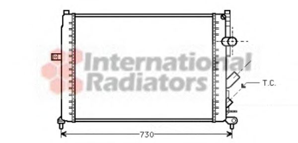 Imagine Radiator, racire motor VAN WEZEL 43002166