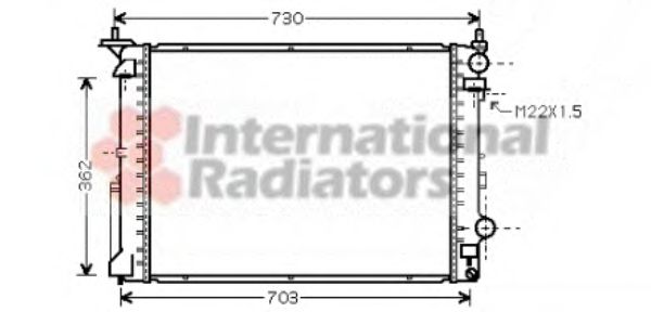 Imagine Radiator, racire motor VAN WEZEL 43002177