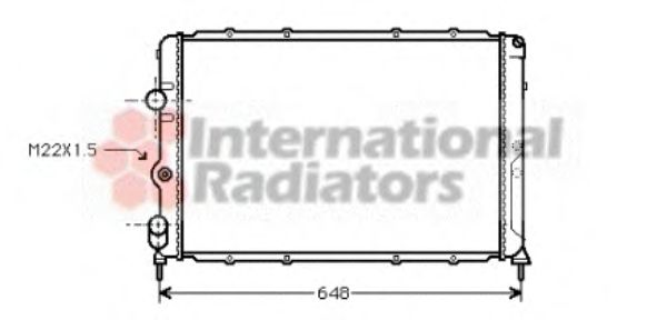 Imagine Radiator, racire motor VAN WEZEL 43002199