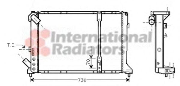 Imagine Radiator, racire motor VAN WEZEL 43002208