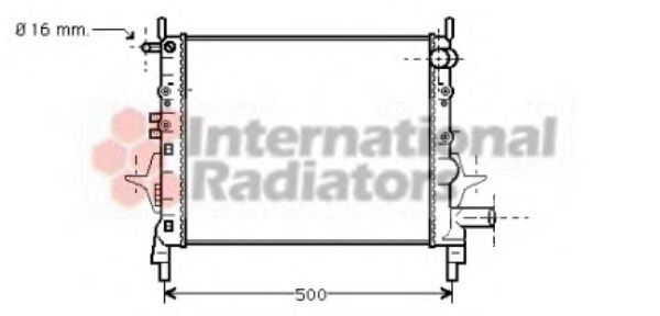 Imagine Radiator, racire motor VAN WEZEL 43002217