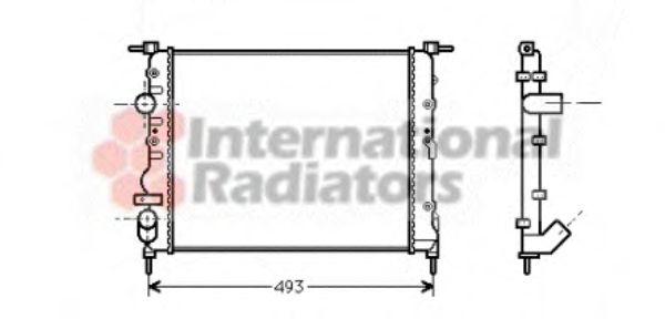 Imagine Radiator, racire motor VAN WEZEL 43002218