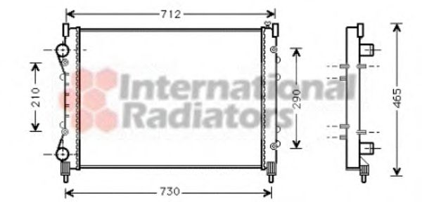 Imagine Radiator, racire motor VAN WEZEL 43002233