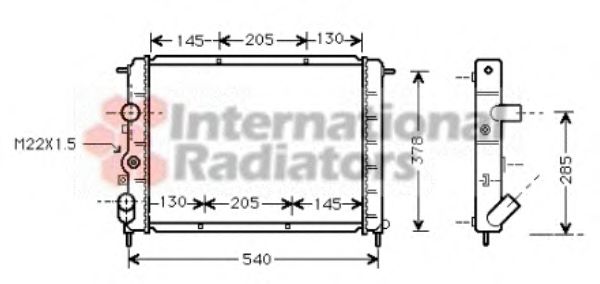 Imagine Radiator, racire motor VAN WEZEL 43002258