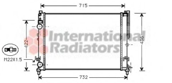 Imagine Radiator, racire motor VAN WEZEL 43002259