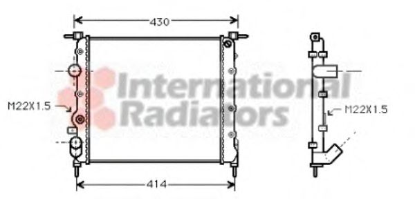 Imagine Radiator, racire motor VAN WEZEL 43002260