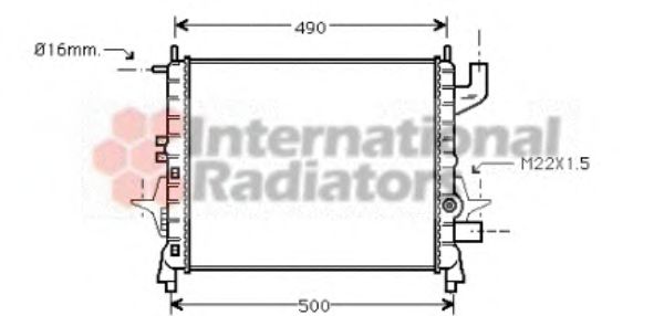 Imagine Radiator, racire motor VAN WEZEL 43002262