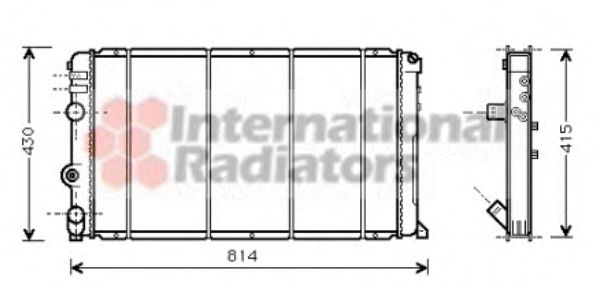 Imagine Radiator, racire motor VAN WEZEL 43002263