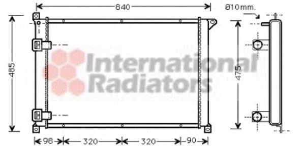 Imagine Radiator, racire motor VAN WEZEL 43002265