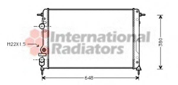 Imagine Radiator, racire motor VAN WEZEL 43002266