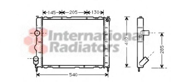 Imagine Radiator, racire motor VAN WEZEL 43002267