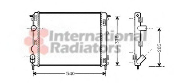 Imagine Radiator, racire motor VAN WEZEL 43002269