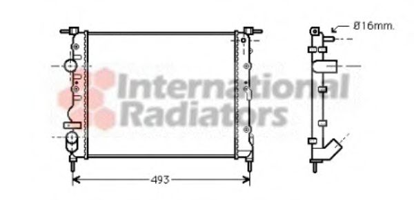 Imagine Radiator, racire motor VAN WEZEL 43002271