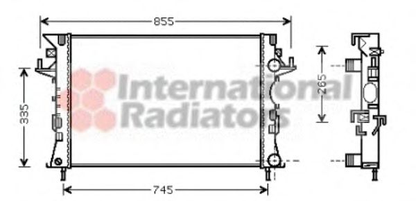 Imagine Radiator, racire motor VAN WEZEL 43002290