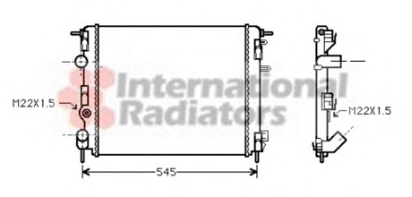 Imagine Radiator, racire motor VAN WEZEL 43002302