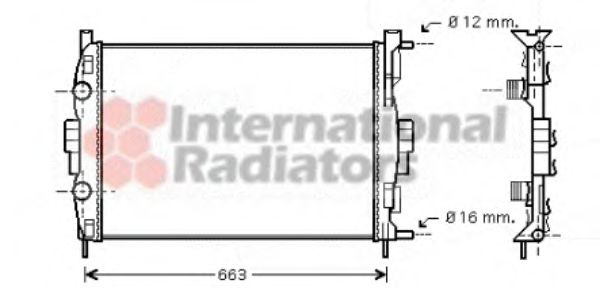 Imagine Radiator, racire motor VAN WEZEL 43002307