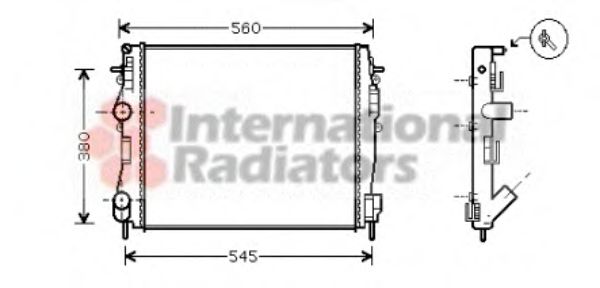 Imagine Radiator, racire motor VAN WEZEL 43002309