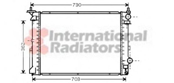 Imagine Radiator, racire motor VAN WEZEL 43002319