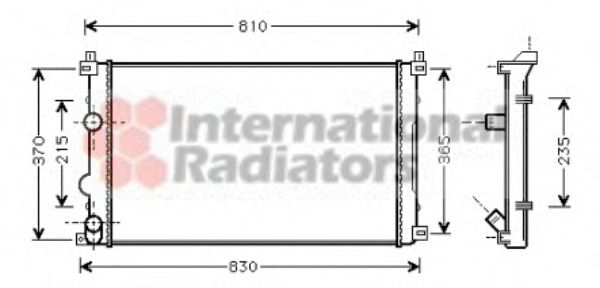 Imagine Radiator, racire motor VAN WEZEL 43002321