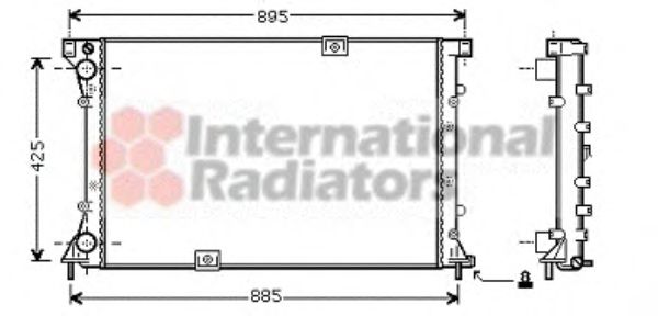 Imagine Radiator, racire motor VAN WEZEL 43002360