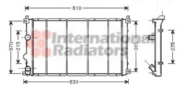 Imagine Radiator, racire motor VAN WEZEL 43002361